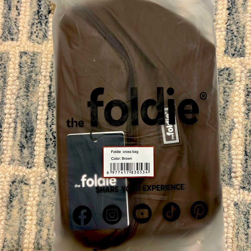 Foldie brown Crossbody Bag | New With Tags